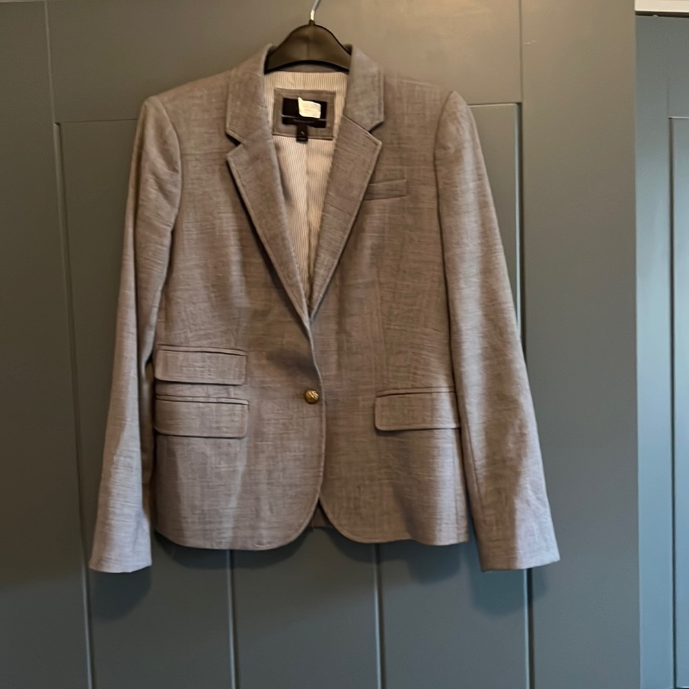 JCrew wool Blazer, Gray, Size 6